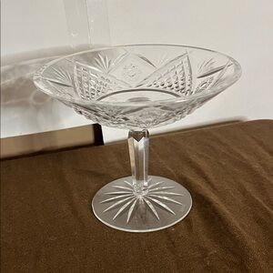 😄Waterford Crystal Dunmore Hobstar Compote candy dish